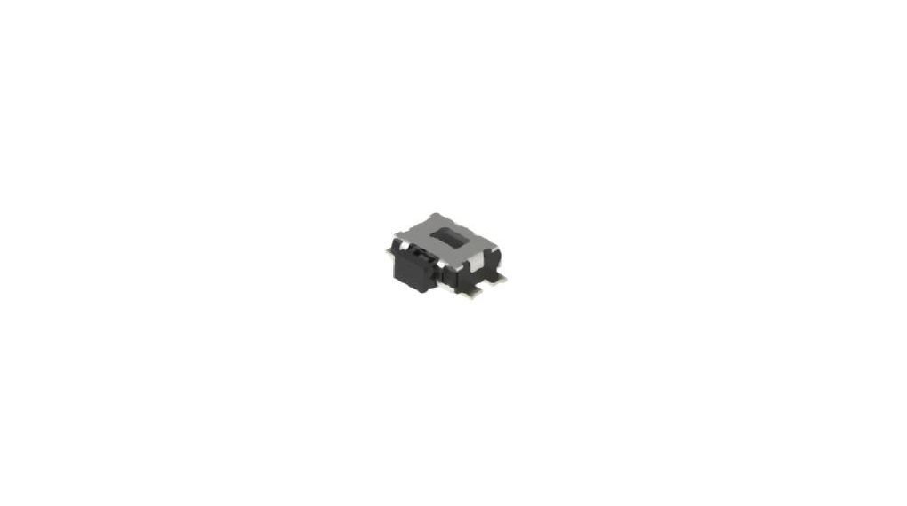 Black Button Tactile Switch, SPST 50 mA 0.65mm Surface Mount