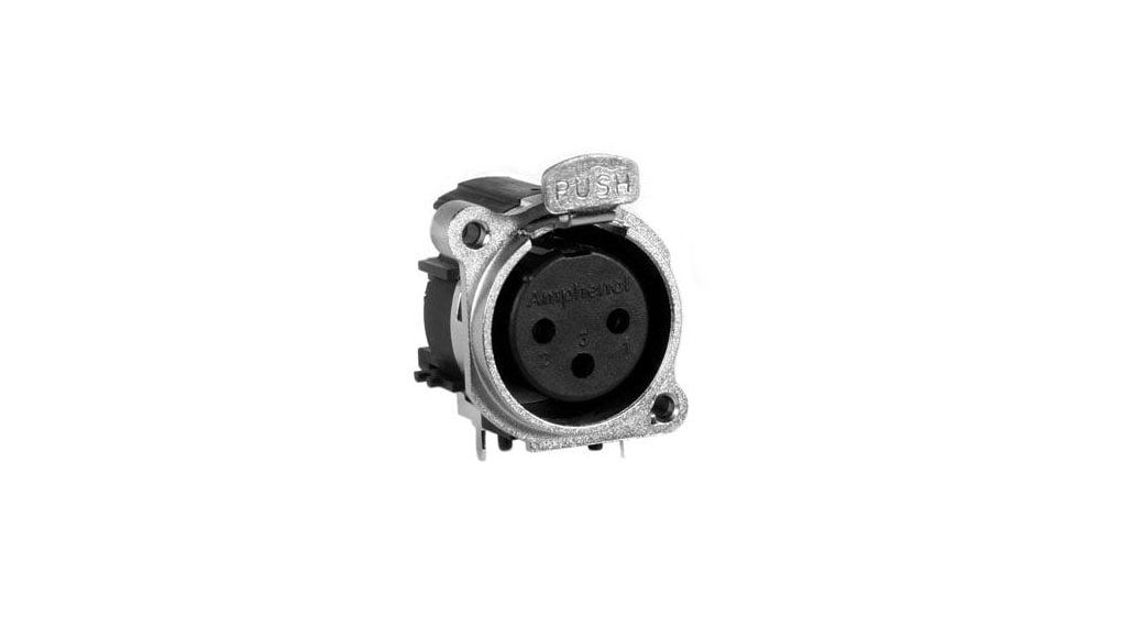 Produktbild von RS PRO 3-polige XLR Buchse PCB, 250 V AC – Für Audio/Video-Verbindungen