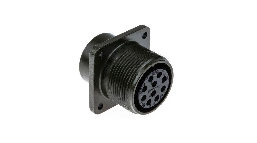 Ms3102a 18 1s Amphenol Industrial Ms3102a 10 Way Box Mount Mil Spec Circular Connector 