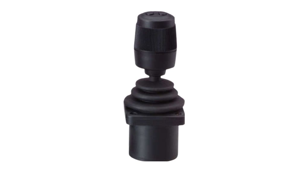 Joystick with Hall Effect Sensor HFX Push Button 36° Axes 3 Black Stranded Wires, 100 mm