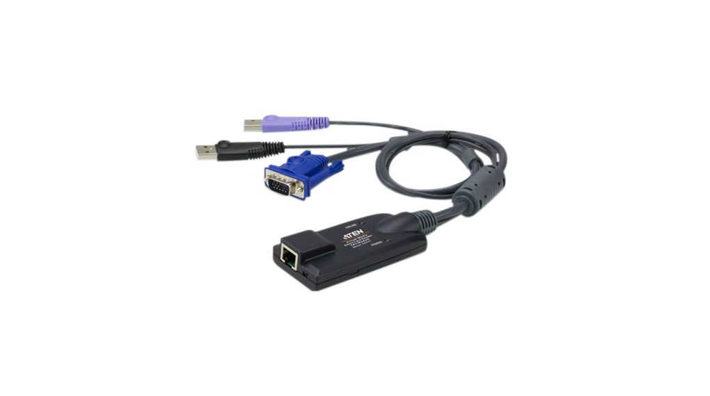 USB VGA Virtual Media KVM -sovitin ja älykorttituki