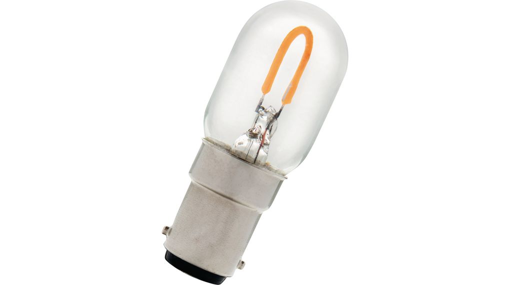 LED-lamppu U-filamentti 1W 230V 2700K 80lm BA15d 57mm