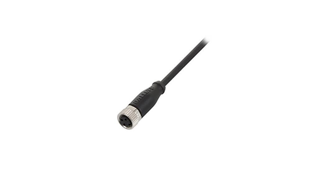 Straight Female 4 way M12 to 4 way Unterminated Sensor Actuator Cable, 2m