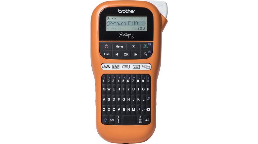 P-Touch-etikettenprinter, QWERTZ, 20mm/s, 180 dpi