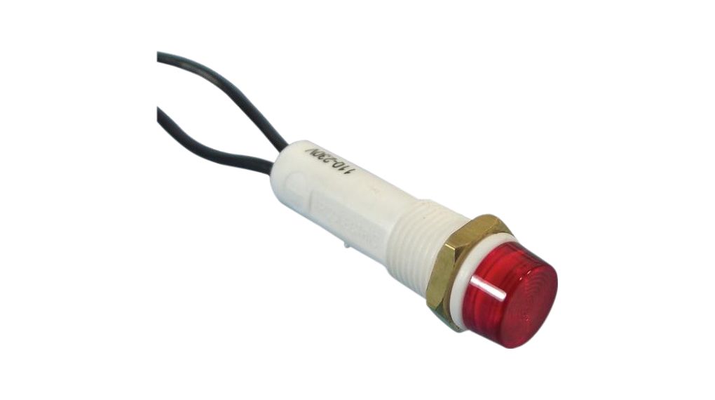 LED žárovka 230V 3mA Červená