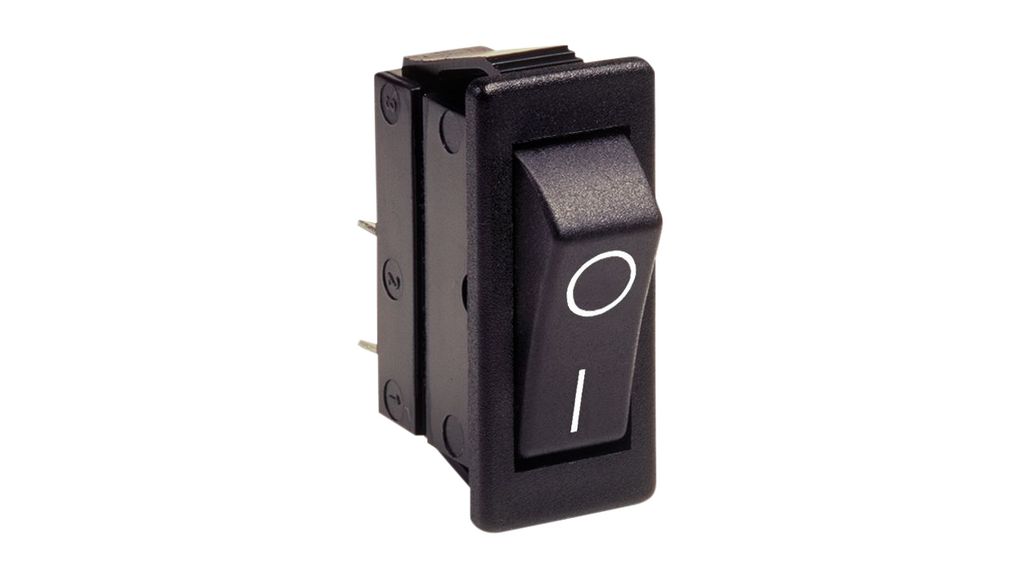 Rocker Switch, 16 A, 1NO, 250V, ON-OFF, White