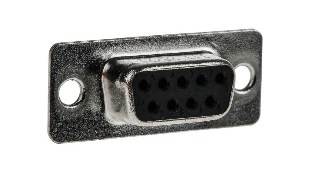 ZDE9S | ITT Cannon ZD* 9 Way Panel Mount D-sub Connector Socket, 2.84mm ...