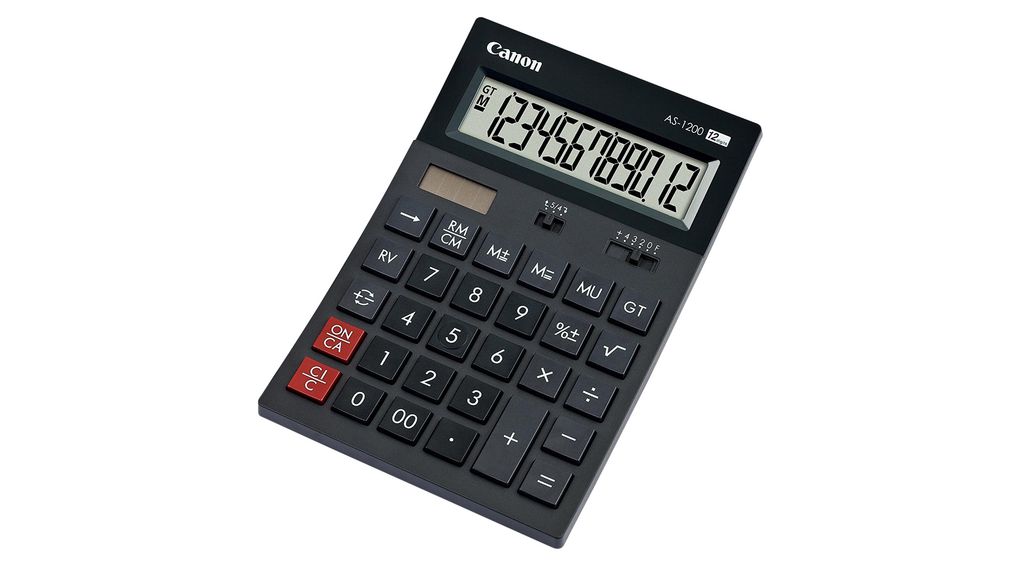 Calculator, Universeel, Aantal cijfers 12, Batterij