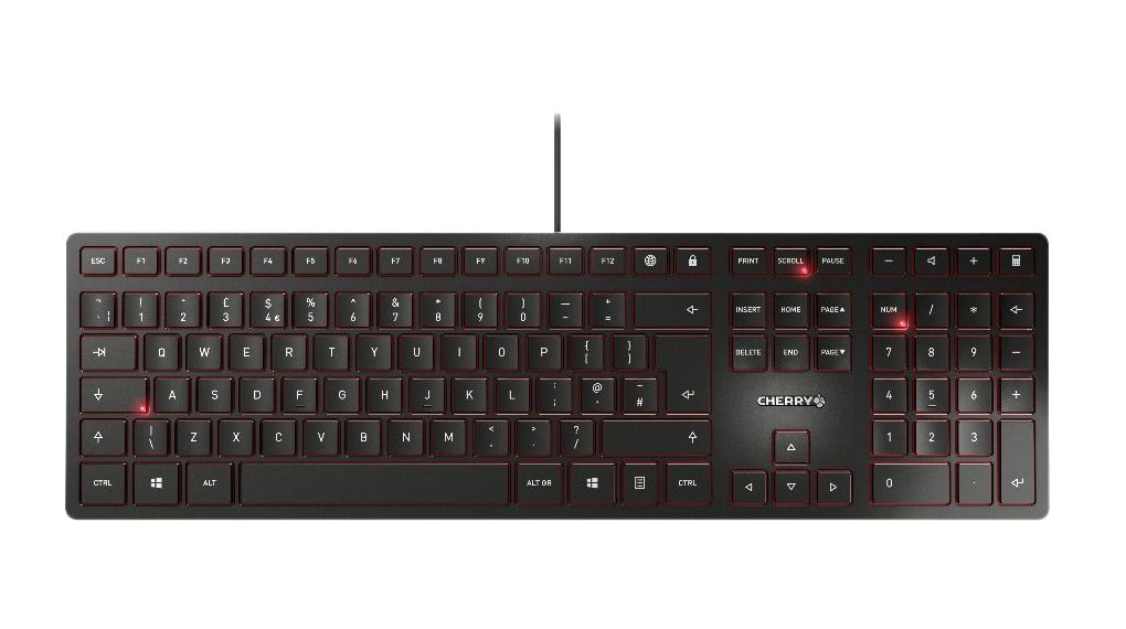 Tastatur, KC6000, UK-Englisch, QWERTY, USB, Kabel