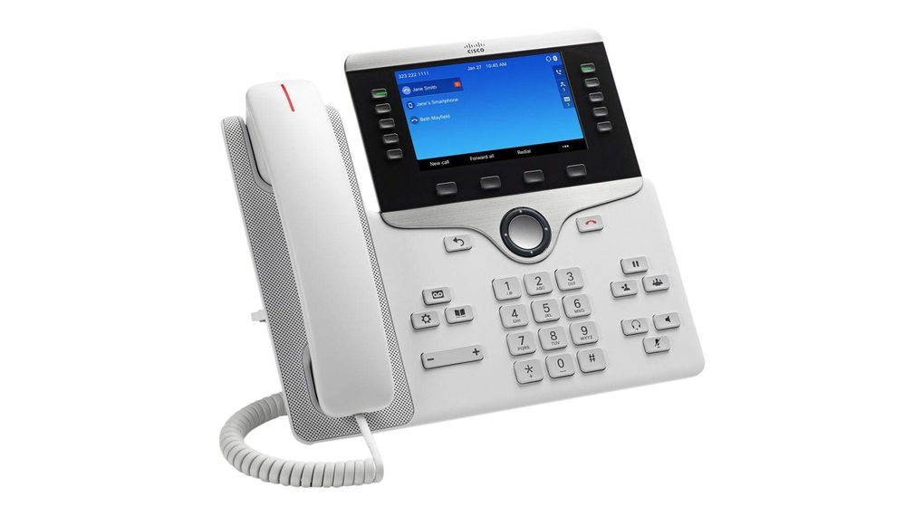 IP Telephone, 2x RJ45 / Bluetooth 3.0 / RJ9 / USB 2.0, White