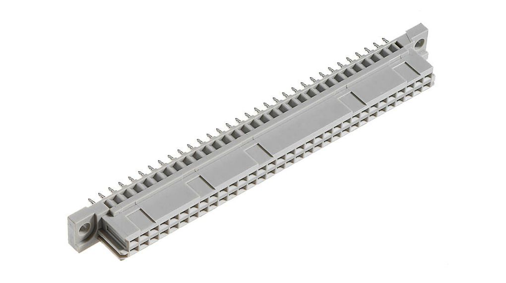 Connector, DIN 41612, Socket, Straight, Type B, Poles - 64