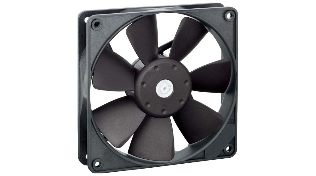 Axial Fan DC Sleeve 119x119x25.4mm 12V 1950min-1 114m³/h 2-Pin Stranded Wire