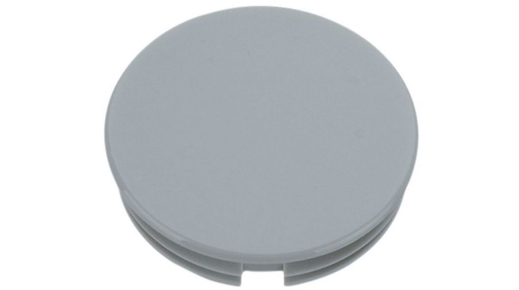 Cap Round 11mm Light Grey Polyamide Classic Collet Knobs
