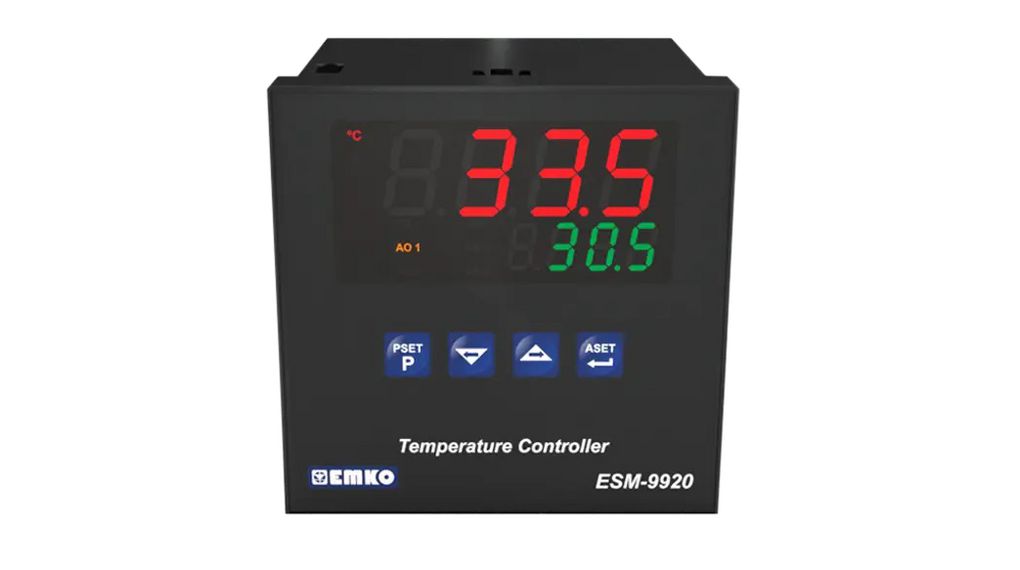 Temperatuurregelaar, AAN/UIT / PID / PI / PD / P, RTD / Thermokoppel, Pt100, 230V, Relais / SSR