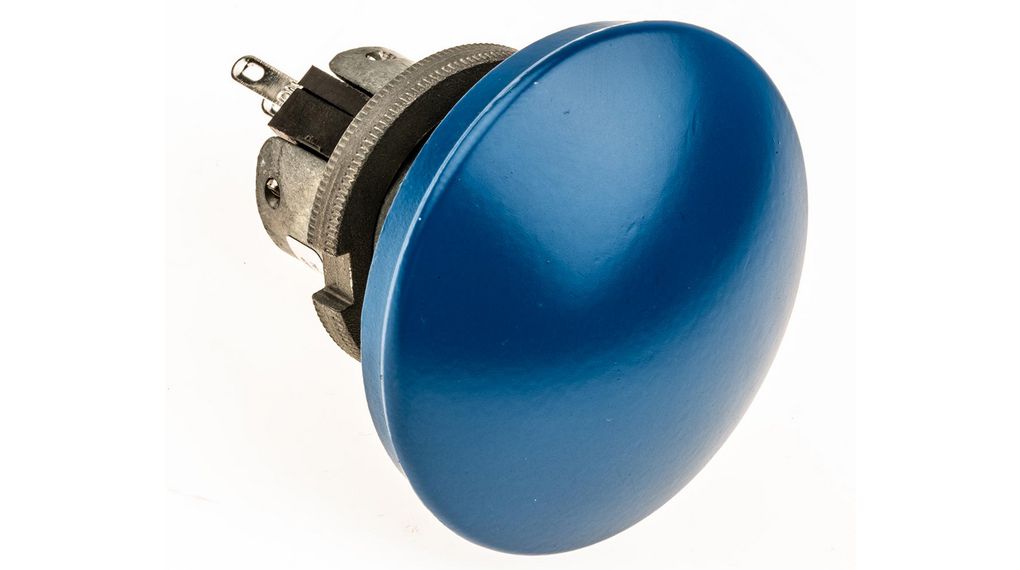 Druckschalter Tastend 1 Wechsler Panelmontage Blau