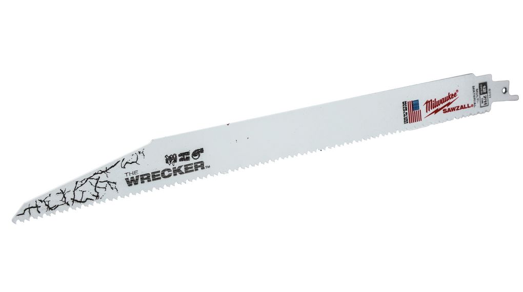 7/11 Teeth Per Inch Multiple Materials 300mm Cutting Length Reciprocating Saw Blade, Pack of 25