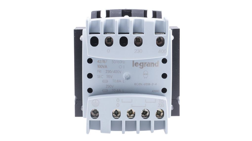 Legrand 100VA DIN Rail Transformer, 230 → 400V Primary, 115 → 230V Secondary 4000VA