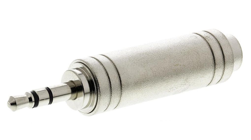 AV Adapter, Female 1/4 in Stereo to Male 3.5 mm Stereo