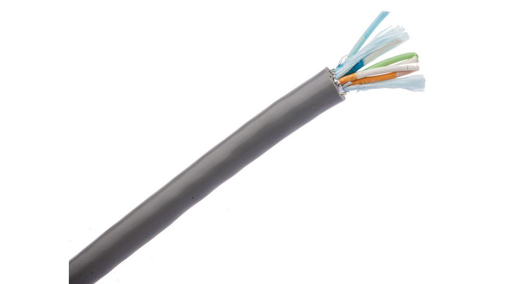 8103 Series Data Cable, 3 Pairs, 6 Cores, 0.22 mm², Screened, 24 AWG, 152m, Screened Shield, Twisted Pair Cablex2x0.22mm² Argent
