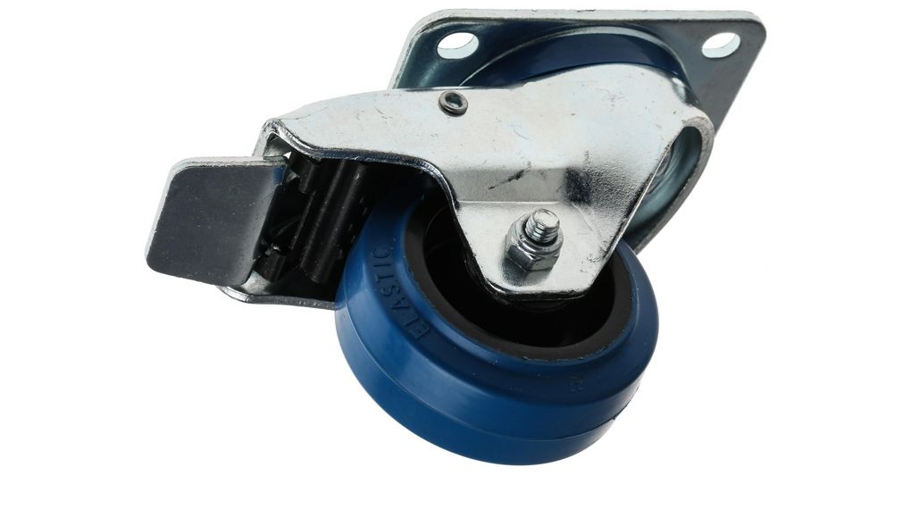 RS PRO Braked Swivel, 150 kg Capacity, 80 mm Wheel
