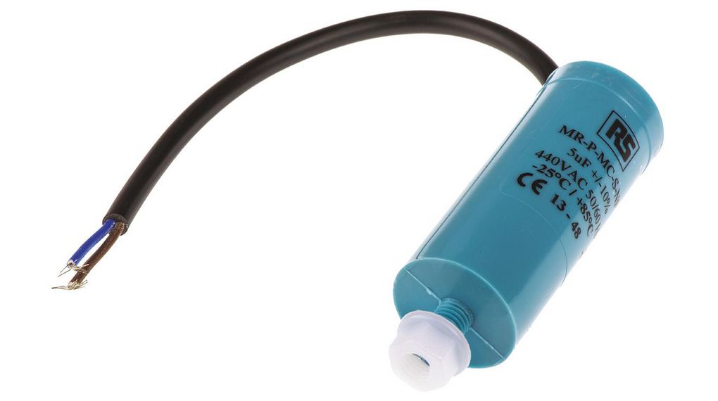 Polypropylene Film Capacitor, 440V ac, ±10%, 5uF, Screw Mount, 5 uF