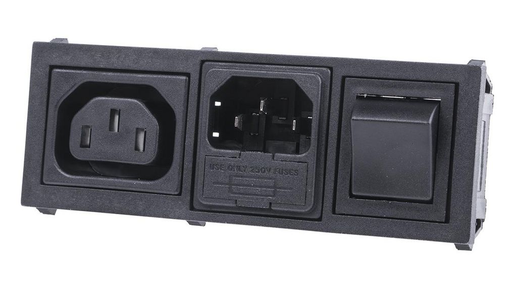 IEC Connector, Ingang / Uitgang, C14, C13, 250V