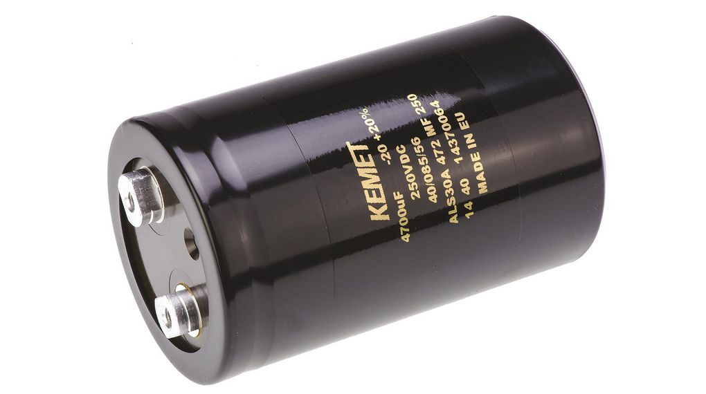 4700 uF Capacitor 250 V, Screw - ALS30A472MF250, 4700uF, 6mA, 250V