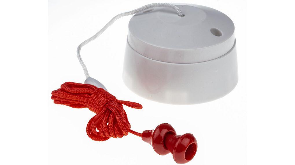 MK Electric Zugschalter, Farbe Weiß, 6 A, 2-polig