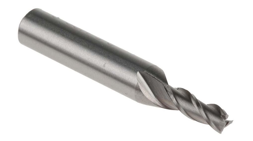 End Mill, 3.5mm Cutter, HSS, 6 mm Shank, 8.5mm Cut Length