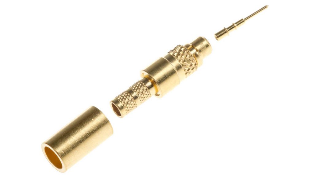 MMCX Series CableMale MCX, 50 Ohm, Straight BodyCrimp, Stecker, Gerade, 50Ohm, Crimp
