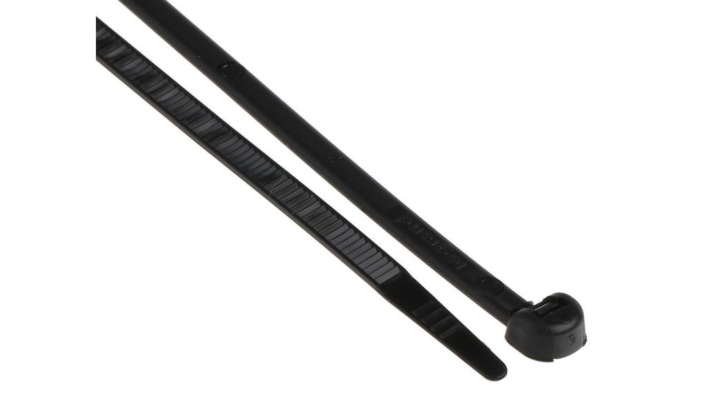Buntband 360 x 4.6mm, Polyamid, 220N, Svart, Paket med 100 delar