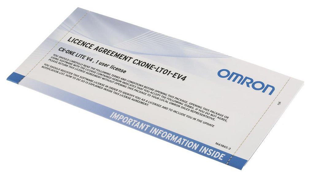 Elfa Software CXONE-LT01-EV4 | Omron Industrial Automation PLC Programming Software ...
