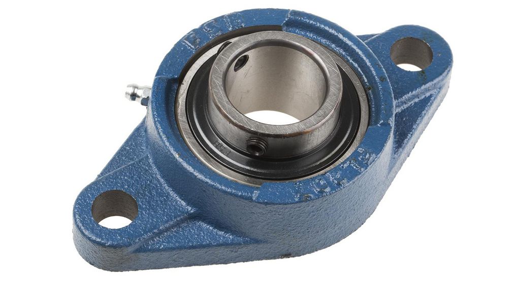 2 Hole Flange Bearing Unit 35mm ID