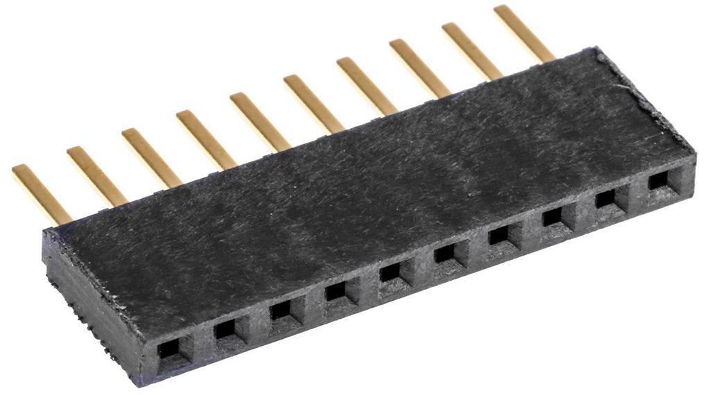 PCB Receptacle, Hunn, 4.7A, 465V, Antall kontakter - 10