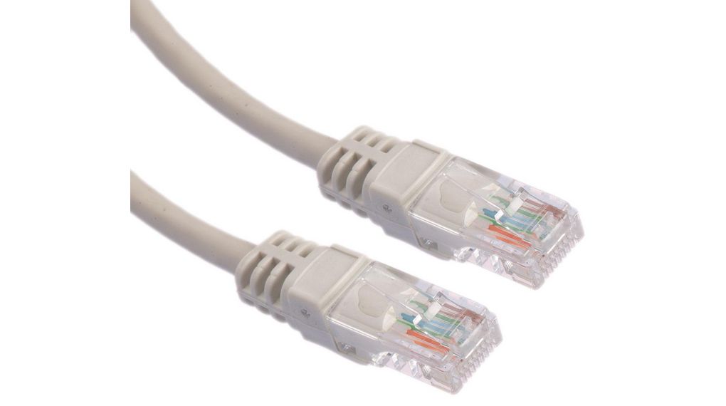 Patch-kabel, RJ45-plugg - RJ45-plugg, Cat 6, Skjermet, 7m, Grå