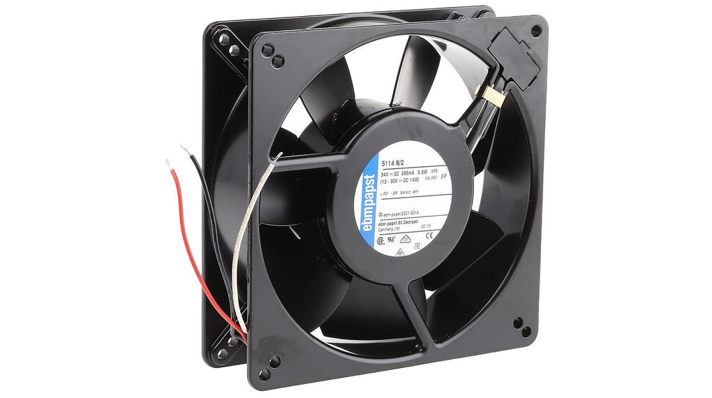Axiallüfter DC 135x135x38mm 24V 260m³/h