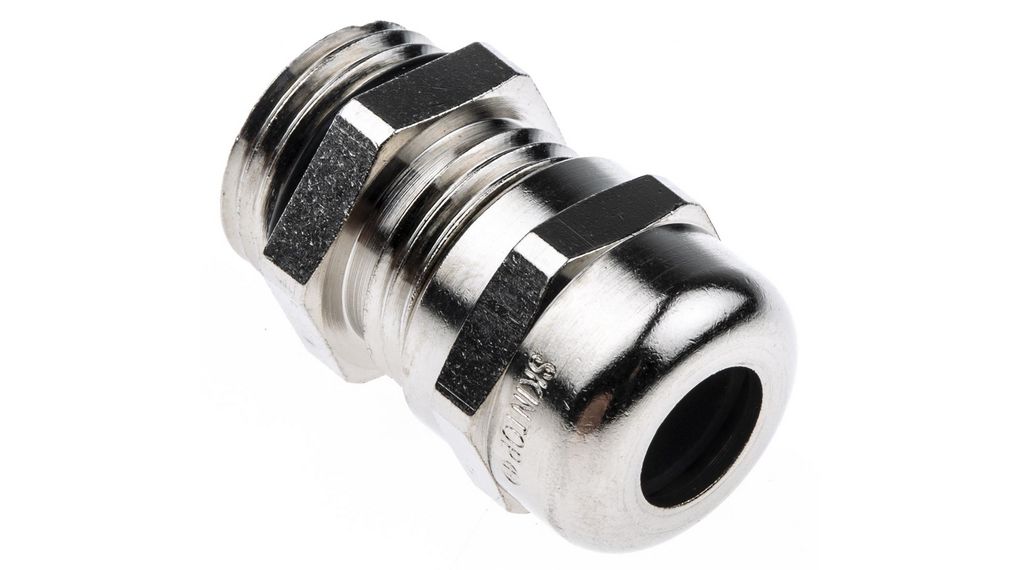 Lapp SKINTOP Series Metallic Nickel Plated Brass Cable Gland, PG9 Thread, 3mm min., 8mm max., IP68