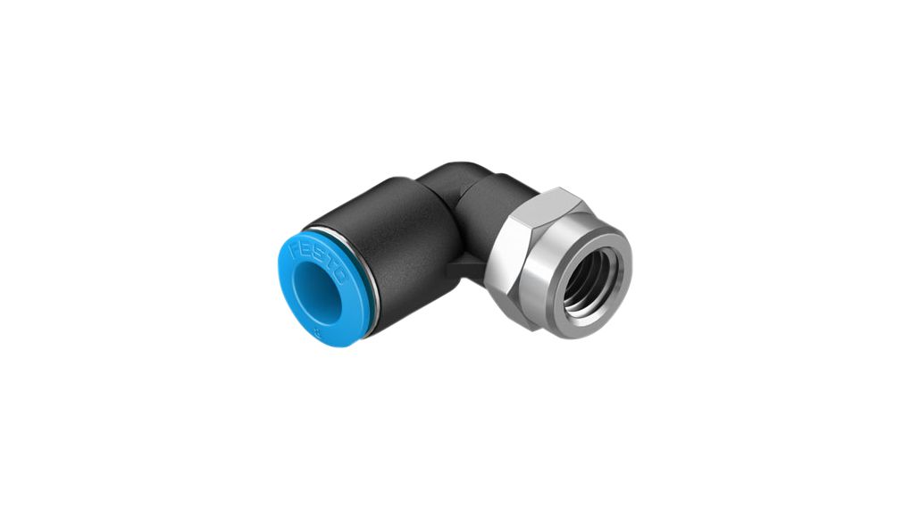 QSLF-1/8-8-B | Festo Push-In L-Fitting, 51mm, Compressed Air, QS ...