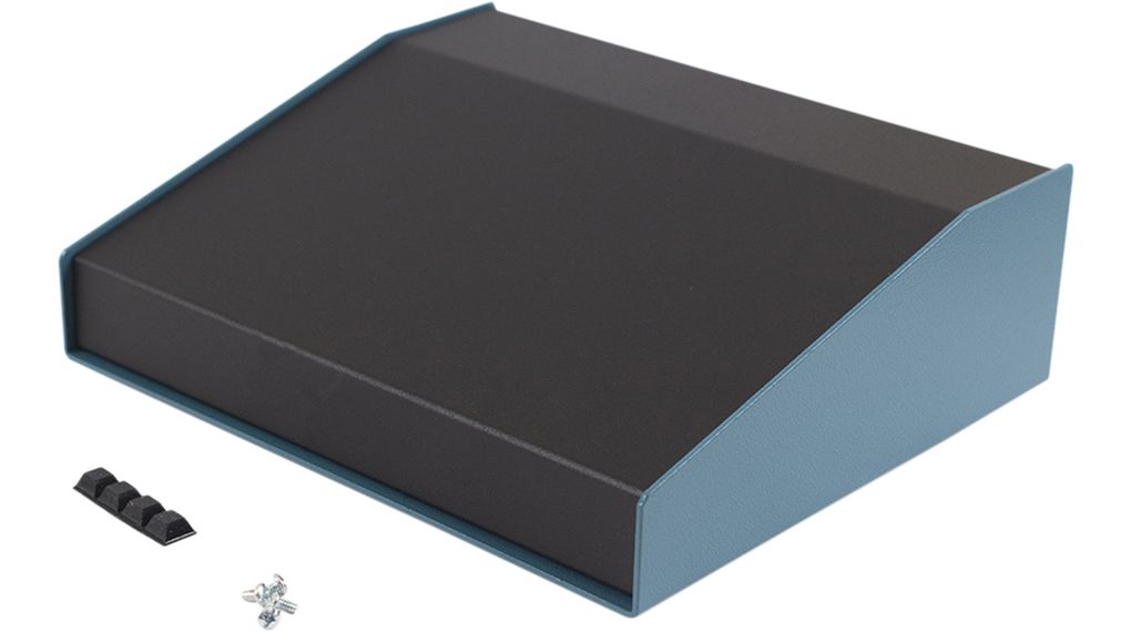 Sloping Console 1456 218.67x258.62x76.2mm Aluminium Black / Blue