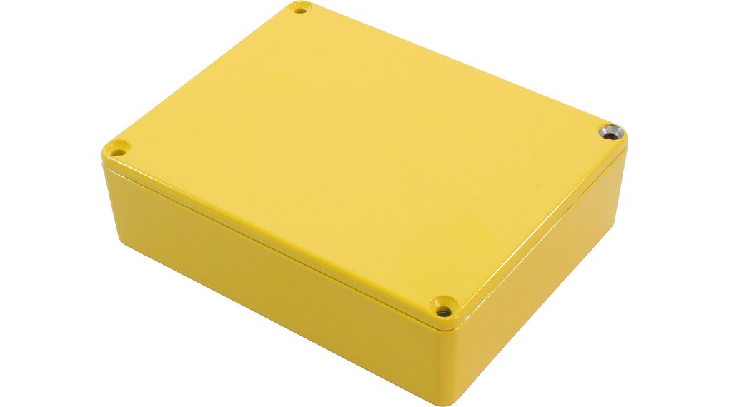 Lité nášlapné pouzdro 1590 119.5x94x34mm Litý hliník Žlutá IP54