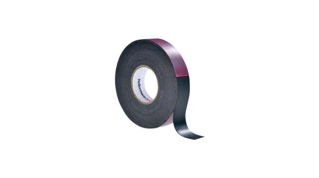 Zelfvulkaniserende rubberen tape, Helatape Power 600 19mm x 6.7m Zwart
