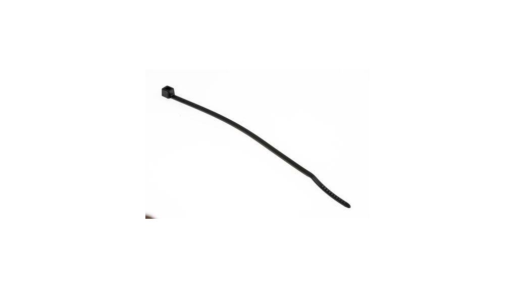 Cable Tie, 100mm x 2.5 mm, Black Nylon, Pk-100