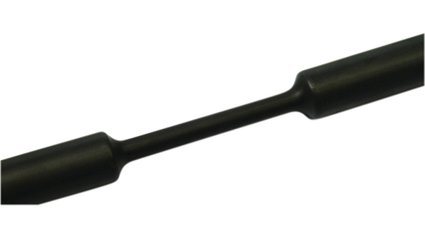 Heat-Shrink Tubing Polyolefin, 4.8 ... 9.5mm, Black, 1m