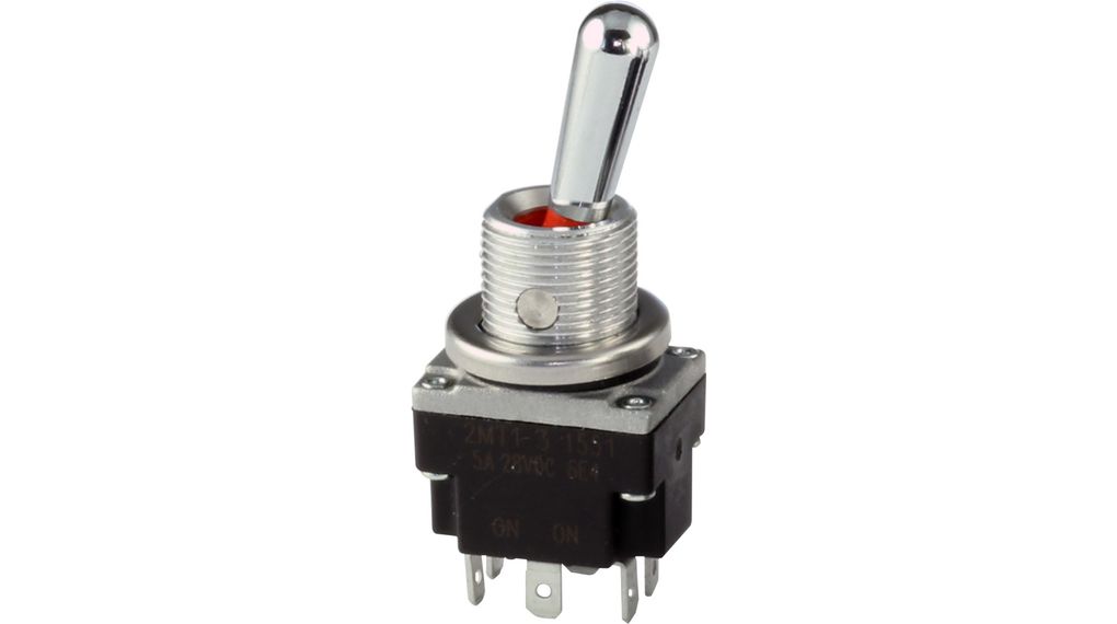 Toggle Switch ON-OFF-ON 100 mA 2CO IP67 / IP68