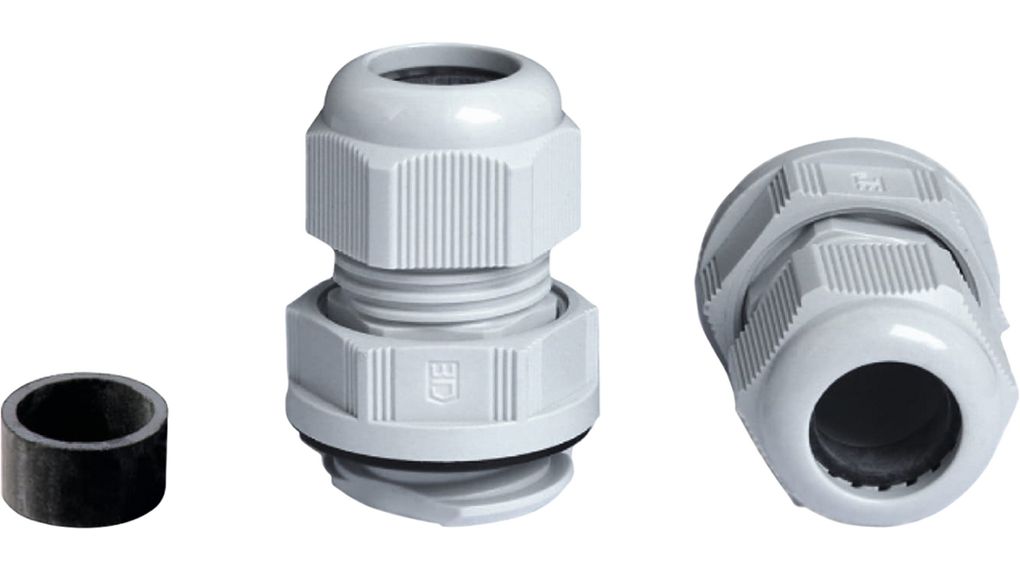 Cable Gland, 11 ... 17mm, M25, Polyamide, Grey