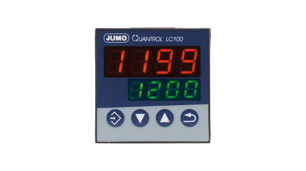 QUANTROL PID temperaturregulator, 48 x 48mm 1 (analog) ingång, 2 utgångar logik, relä, 20 ... 30 V ac/dc
