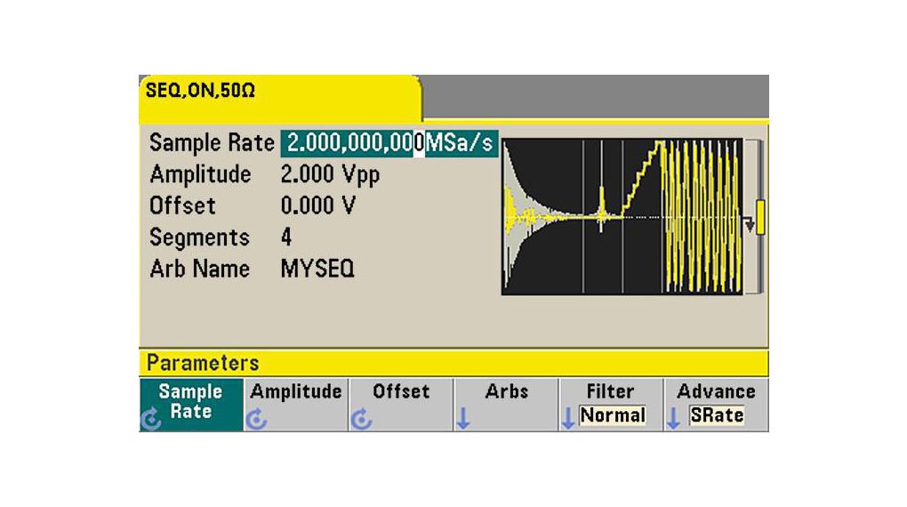 Upgrade paměti 16M Vhodné pro 2-Channel 33500B Series Waveform Generators