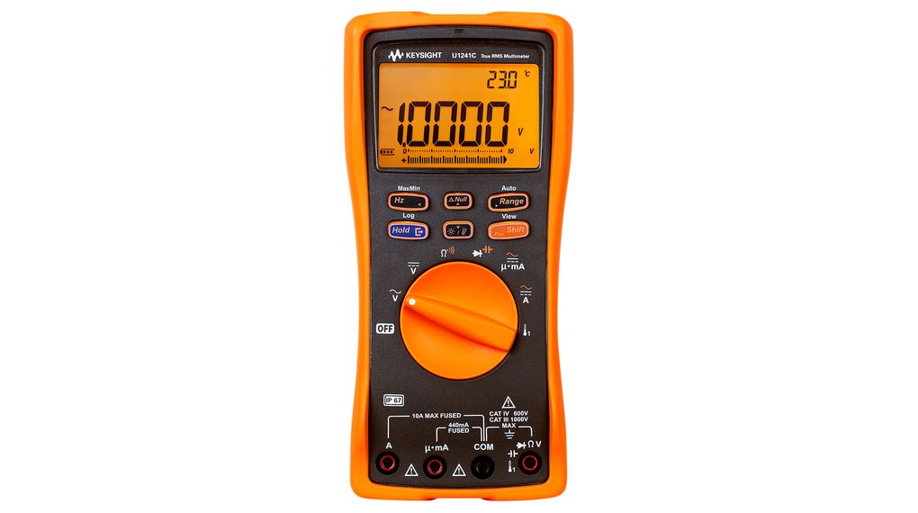 Digital Multimeter True-RMS 1kV 10A 10MHz 100MOhm 10000uF