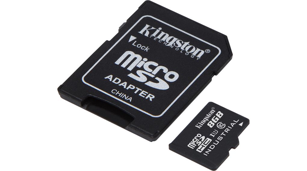 Karta microSD, microSD, 8GB, 90MB/s, 20MB/s, Černý