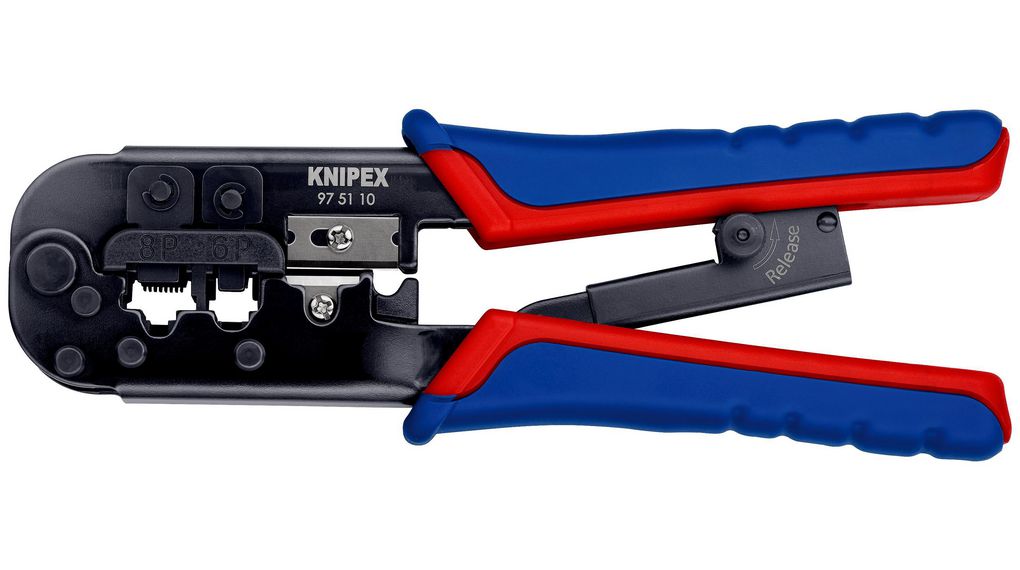 Crimping Pliers for Western Plugs, 9.65 ... 11.68mm, 190mm